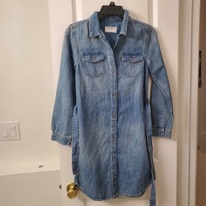 NWT Old Navy Denim Jean Shirt Dress Girls- XL 12- Casual, Everyday Wear, Fall